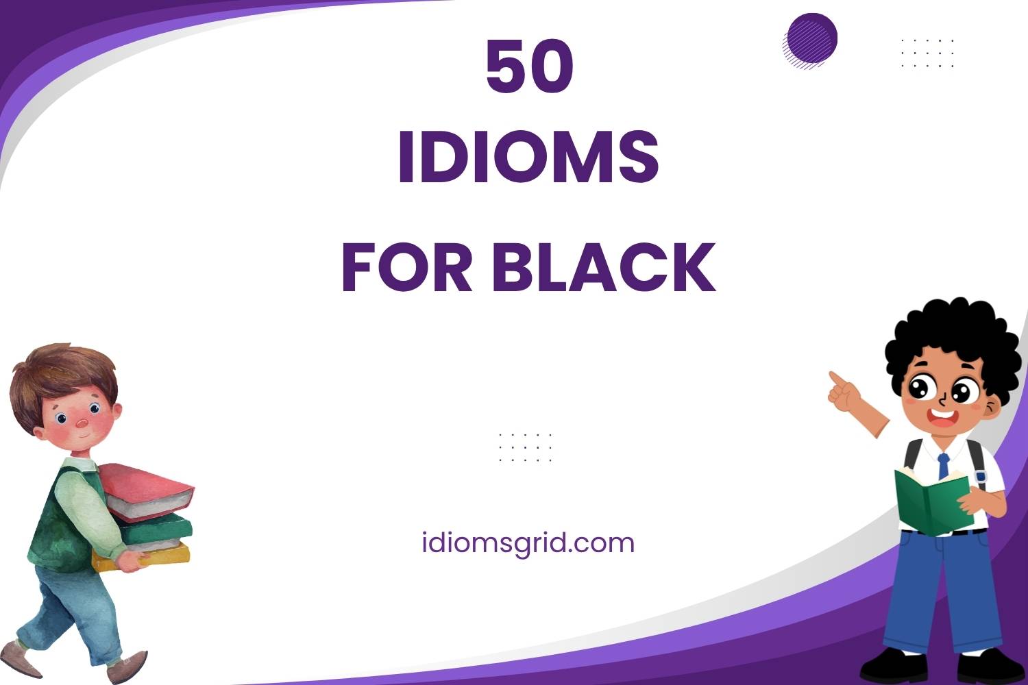 idioms for black