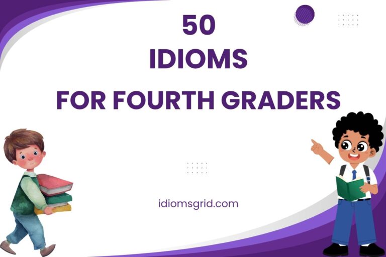 idioms for fourth graders