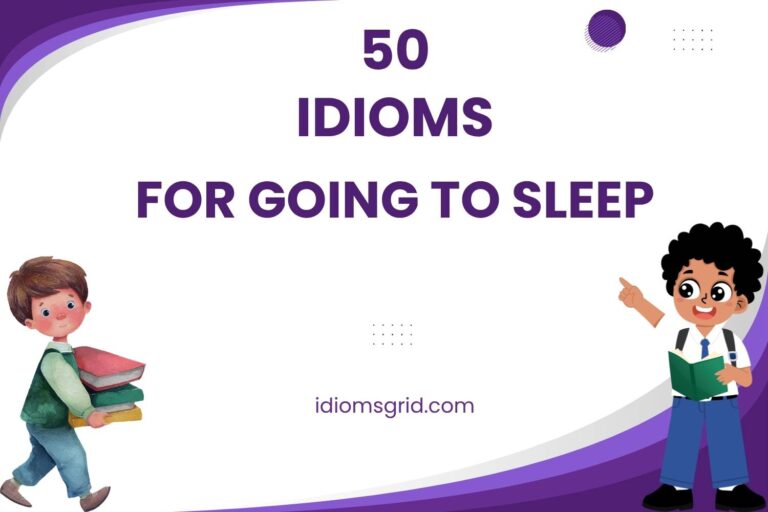 idioms for going to sleep