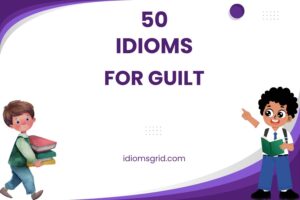 idioms for guilt