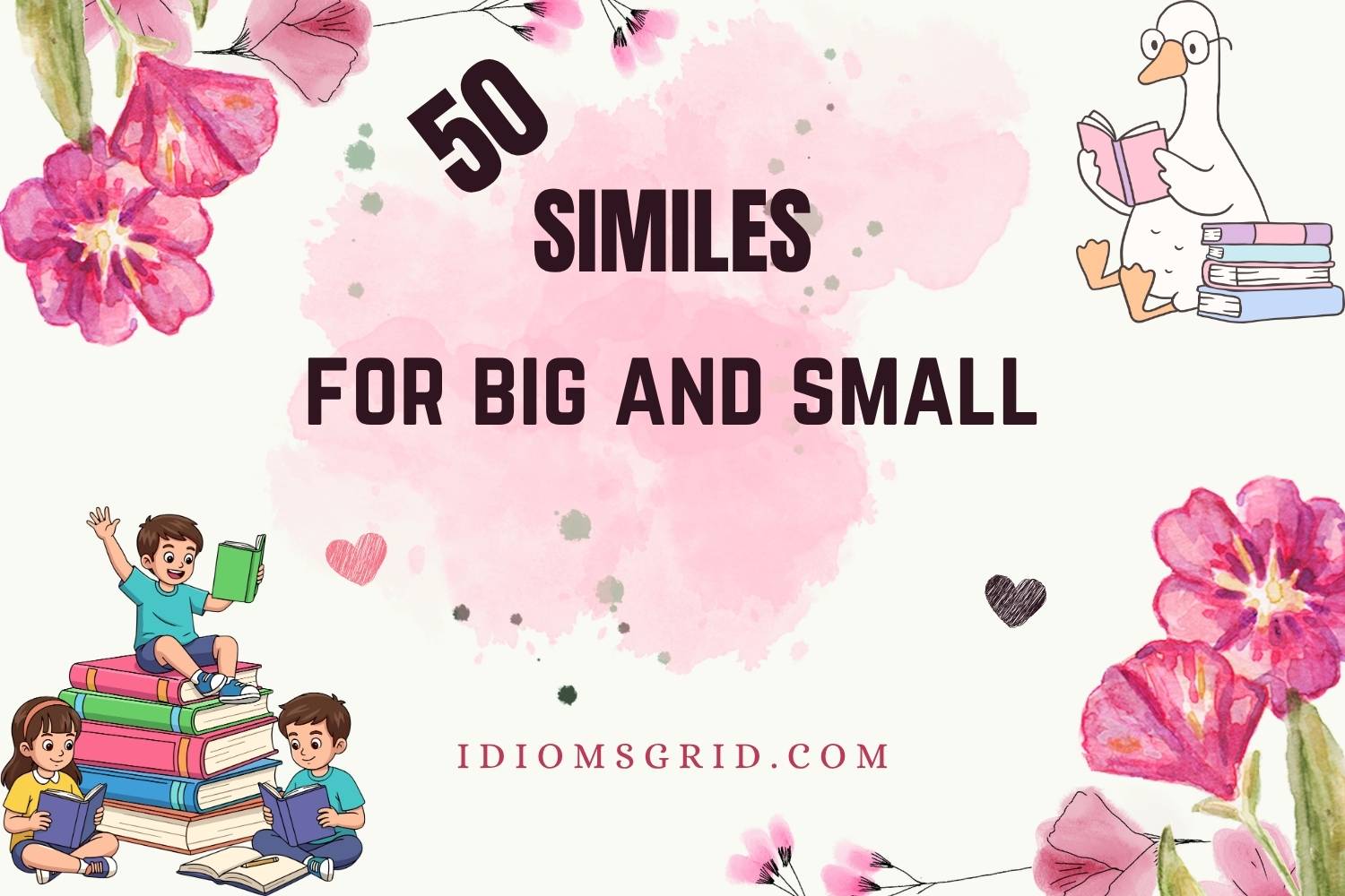 similes for big and small