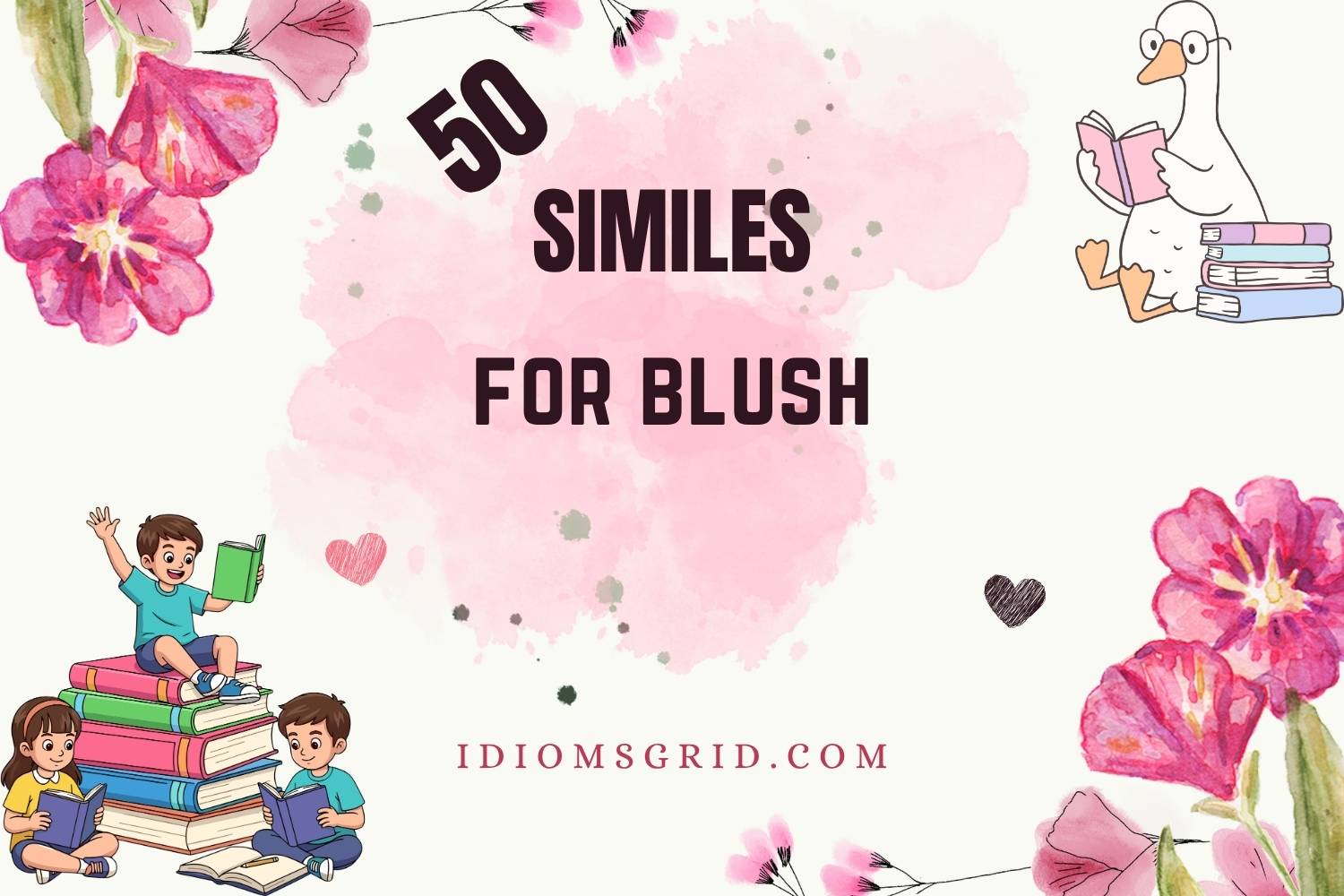 similes for blush
