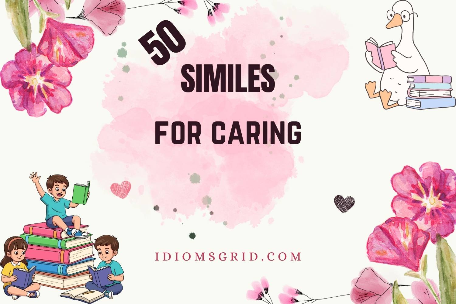 similes for caring